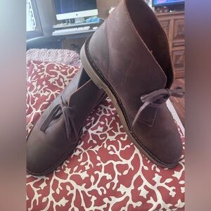 Men's Clarks Chukka Brown Leather 10.5 W